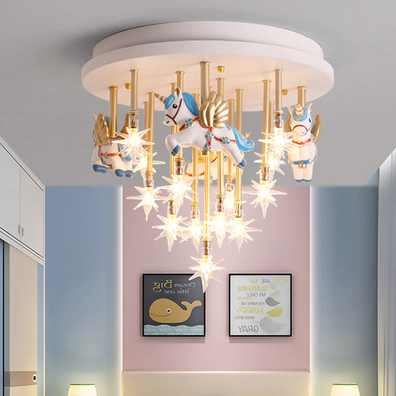 Multi Lights Cartoon plafondlamp Helder Star Shade Eigentijds inbouwlicht