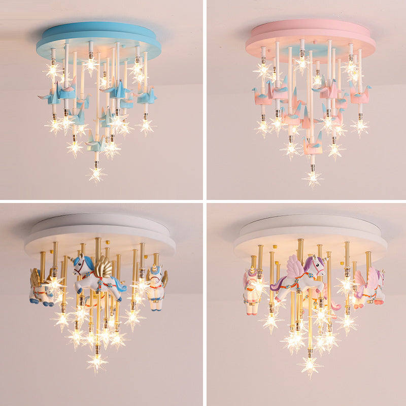 Multi Lights Cartoon plafondlamp Helder Star Shade Eigentijds inbouwlicht
