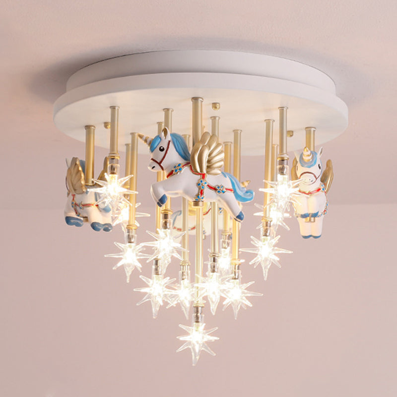 Multi Lights Cartoon plafondlamp Helder Star Shade Eigentijds inbouwlicht