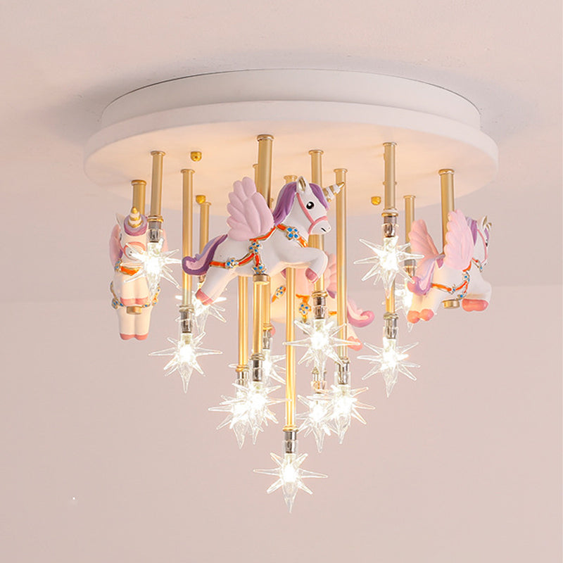 Multi Lights Cartoon plafondlamp Helder Star Shade Eigentijds inbouwlicht