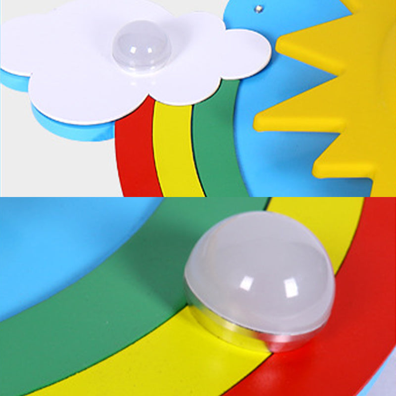 Veelkleurige zoninbouwlamp acryl 7-lichts verlichtingsarmatuur voor verpleegkamer
