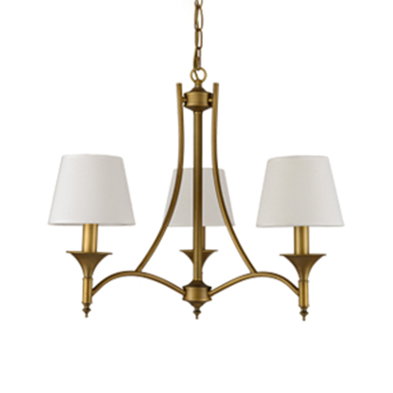 Multi-head hangende verlichtingsarmaturen Amerikaanse stijl vat kroonluchter hanglamp met stofschaduw