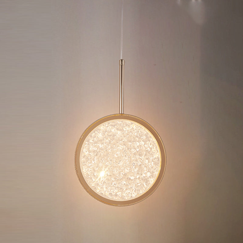 LED Hanging Light Fixture Modern Simple Style Living Room Pendant Light