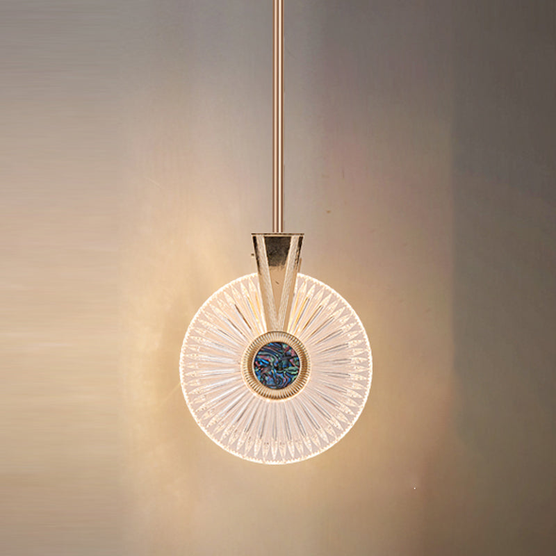 LED Hanging Light Fixture Modern Simple Style Living Room Pendant Light