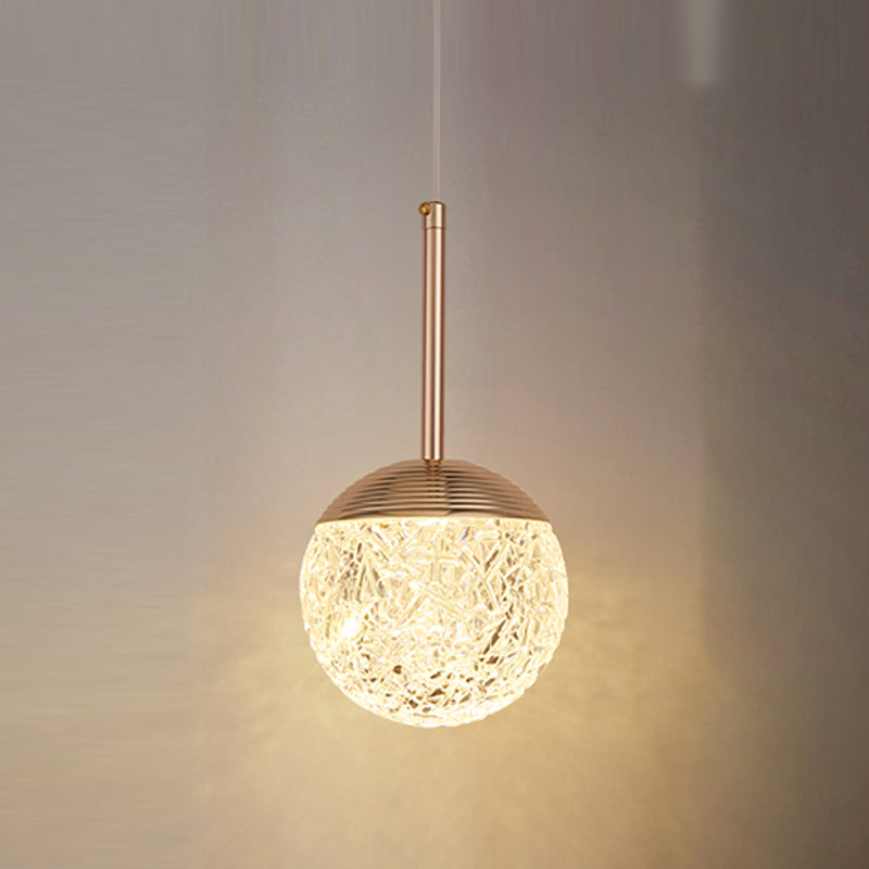 LED Hanging Light Fixture Modern Simple Style Living Room Pendant Light