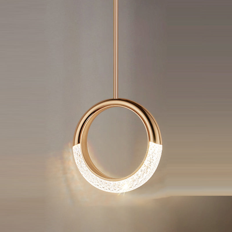 LED Hanging Light Fixture Modern Simple Style Living Room Pendant Light