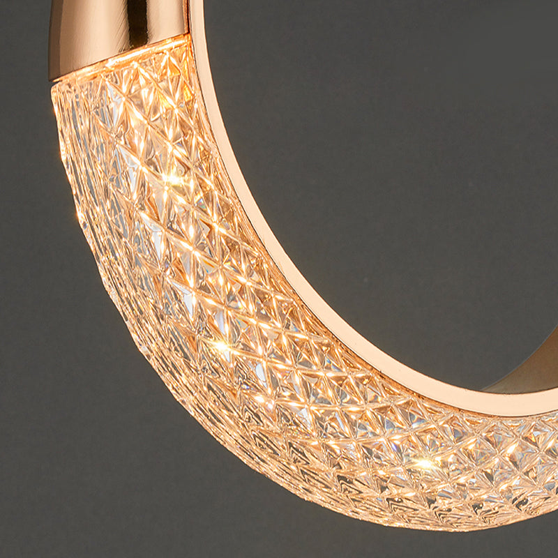 LED Hanging Light Fixture Modern Simple Style Living Room Pendant Light