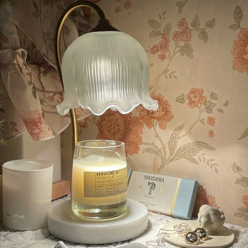 Gold Flower Table Light Modern Aromatherapy Melting Wax Table Lamp (Without Aromatherapy Candles)
