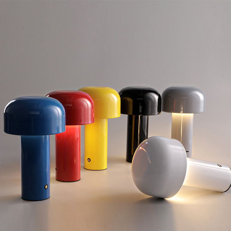 Rechargeable LED Desk Lamp Modern Simple Style Mushroom Shape Table Light