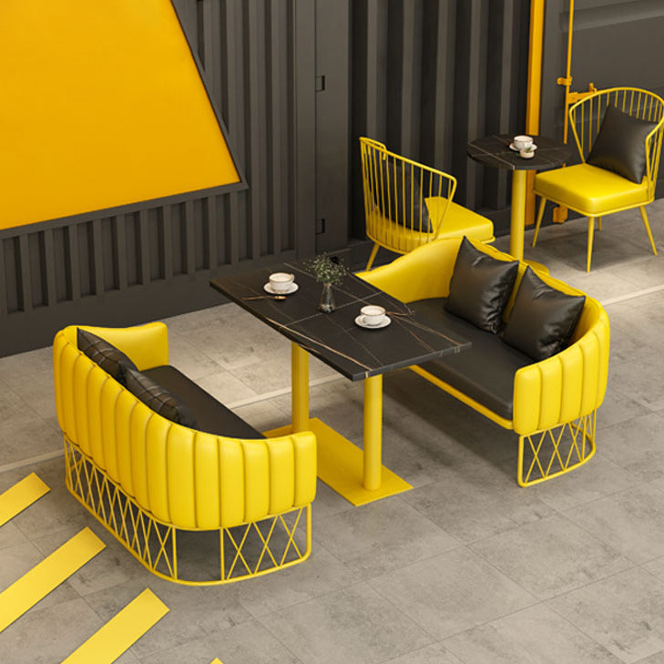 Industrial Style Dining Room Collection Stone Dinette Table for Dining Room