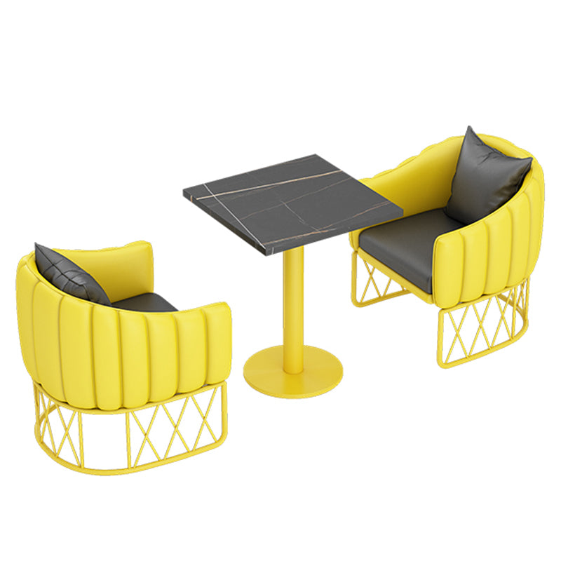 Industrial Style Dining Room Collection Stone Dinette Table for Dining Room