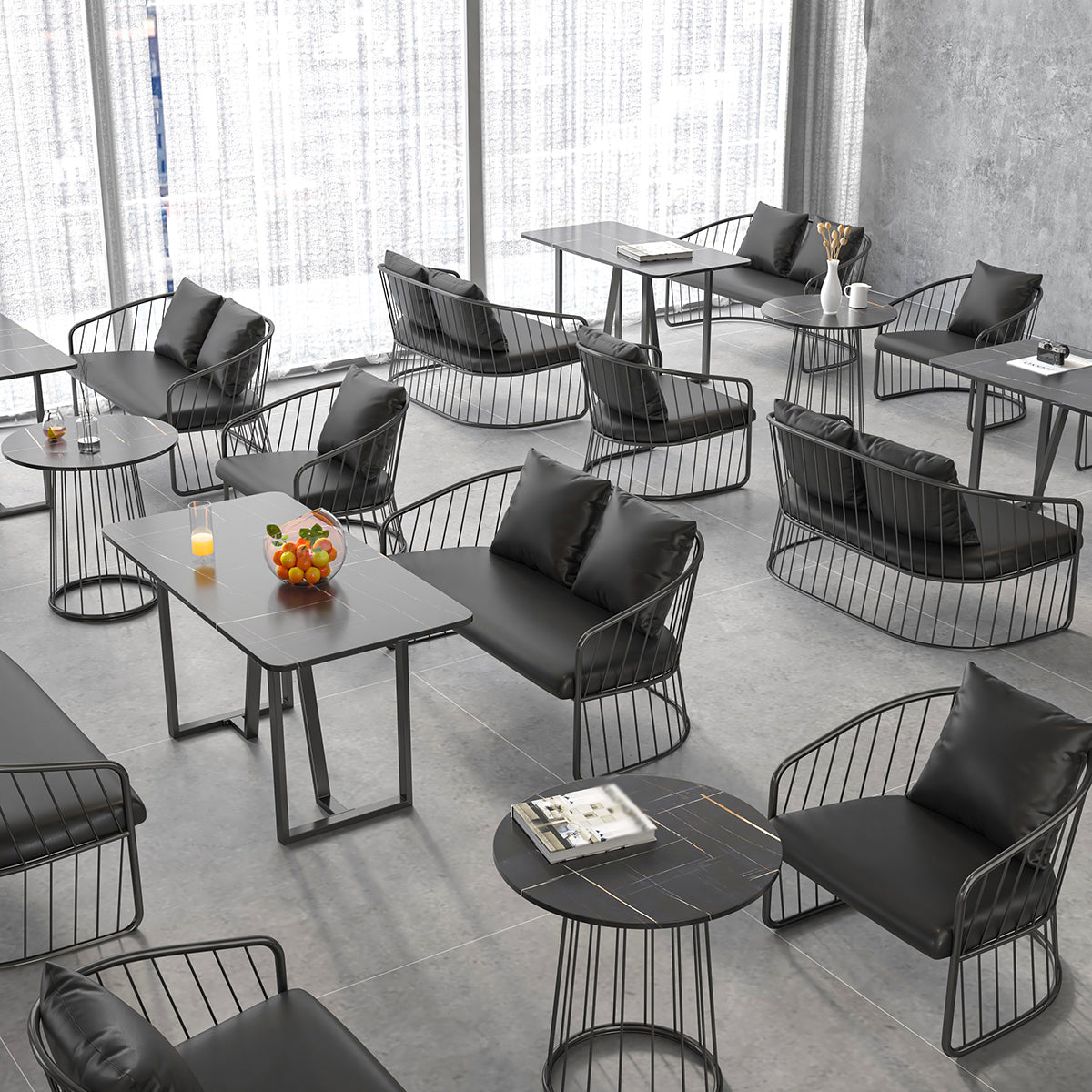 Stone Dining Room Collection Industrial Style Dining Site Table for Dining Room