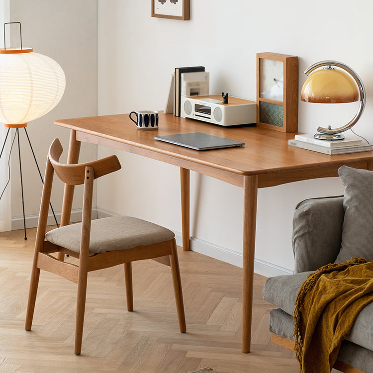 Tavolo di legno di ciliegia rettangolare tavolo in legno contemporaneo con 4 gambe per il ristorante