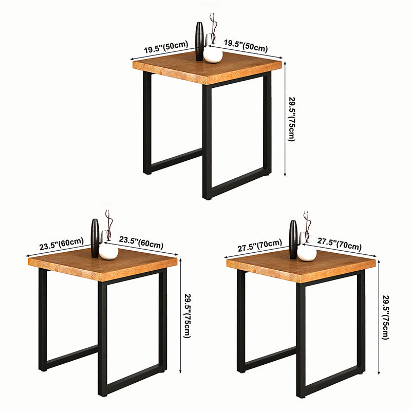Industrial Dining Site Table Pine Solid Wood Dining Room Dinette Table