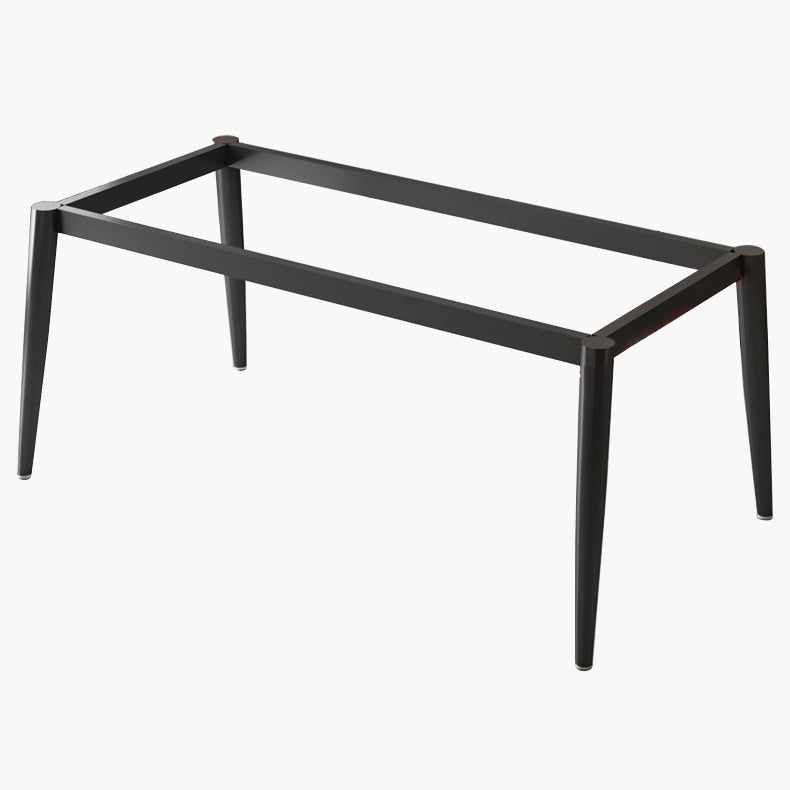 Table à manger de cuisine en pierre fritrée moderne avec base de 4 jambes avec base de 4 jambes