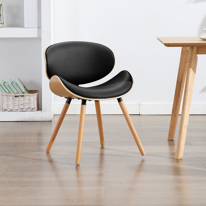 Moderne stijl Dining Side stoel stoelloze een enkele stoel voor keuken met houten benen