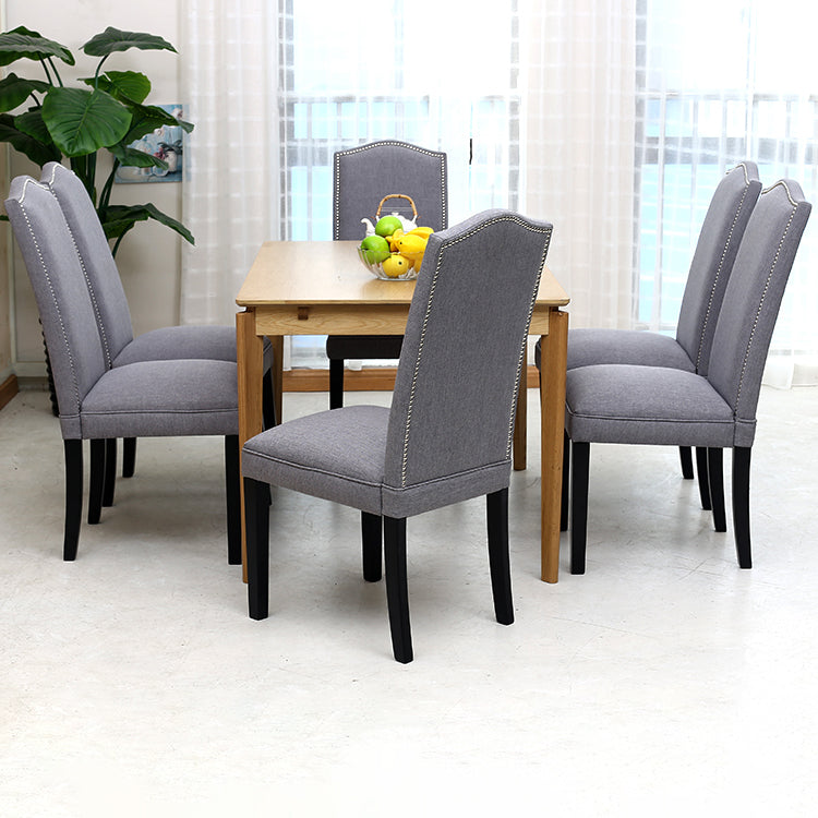 Eigentijdse stijl houten eetkamerstoel eetgeloze zijstoelen voor keuken