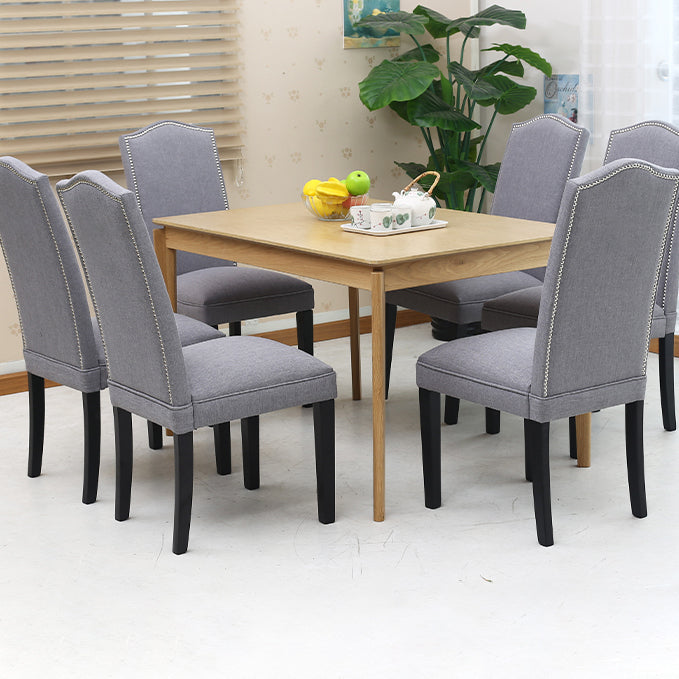 Eigentijdse stijl houten eetkamerstoel eetgeloze zijstoelen voor keuken