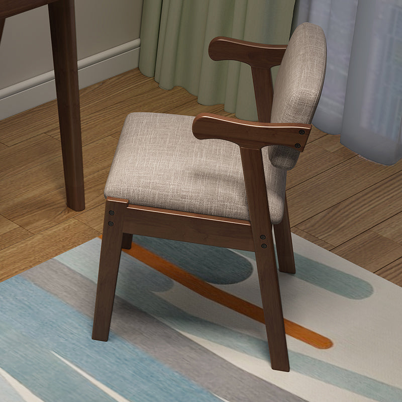 Silla de comedor de madera de estilo moderno, sillón de comedor con respaldo abierto, para cocina