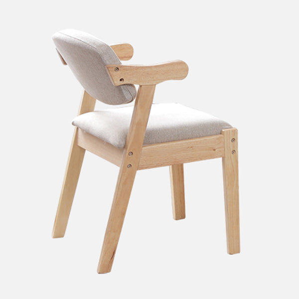 Silla de comedor de madera de estilo moderno, sillón de comedor con respaldo abierto, para cocina