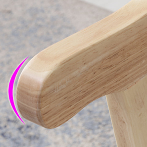 Silla de comedor de madera de estilo moderno, sillón de comedor con respaldo abierto, para cocina