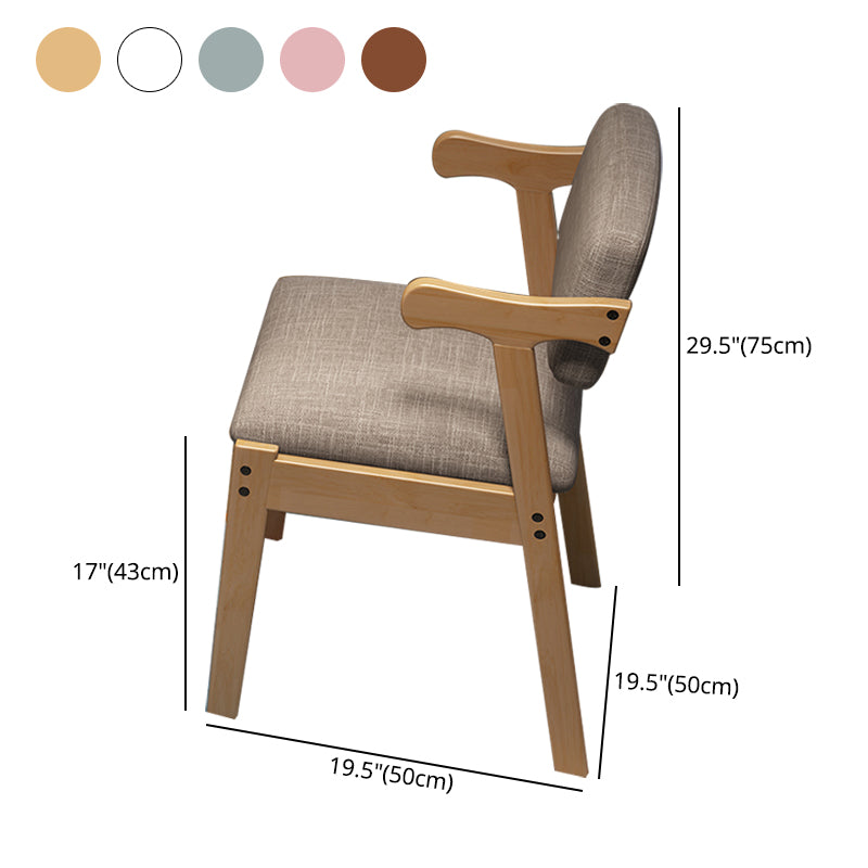 Silla de comedor de madera de estilo moderno, sillón de comedor con respaldo abierto, para cocina