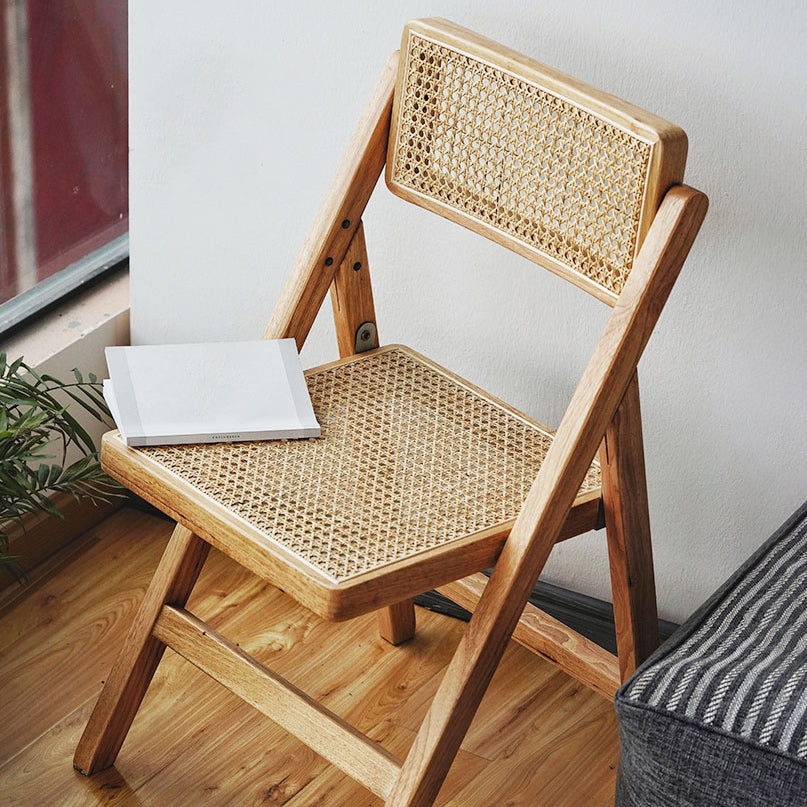 Ensemble de chaises en bois d'hévéa de style moderne, chaise de salle à manger simple avec dossier ouvert et cuisine