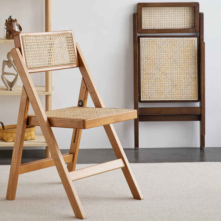 Ensemble de chaises en bois d'hévéa de style moderne, chaise de salle à manger simple avec dossier ouvert et cuisine