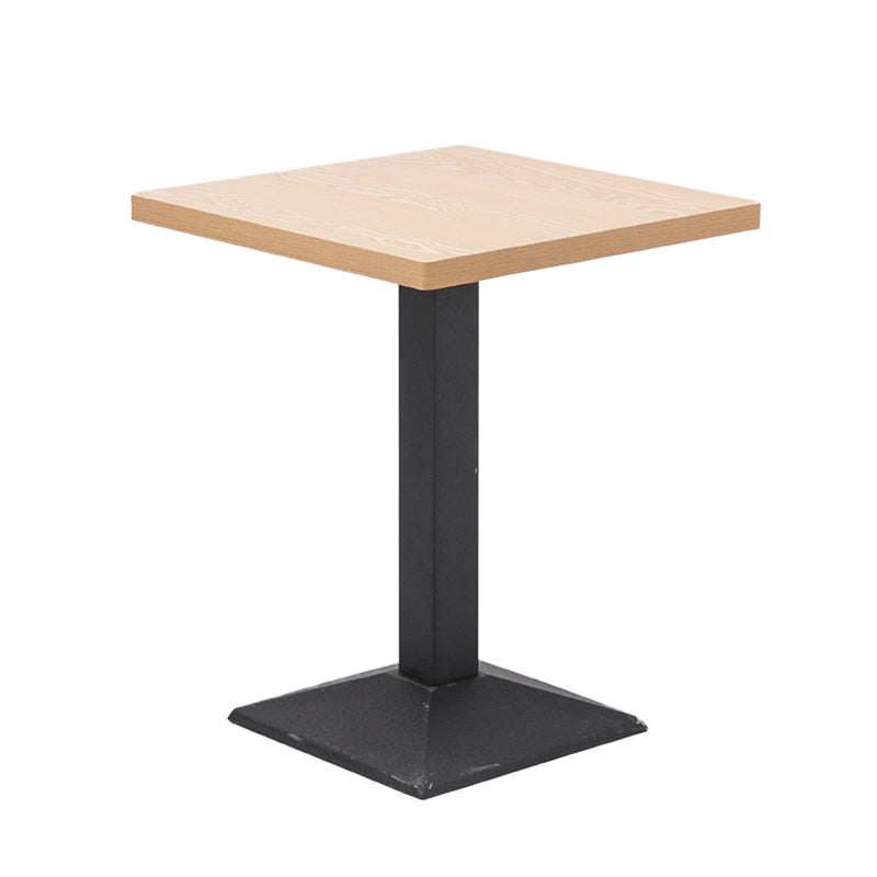 Moderner Holz- und Holzküche Tisch brauner Tisch mit schwarzem Rahmen für Esszimmer