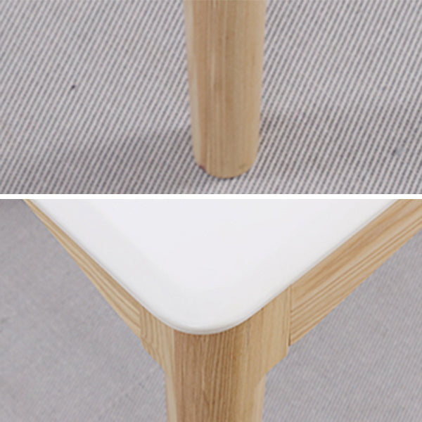 Simple Style Marble Dining Table 4 Legs Base Rectangle Table for Kitchen