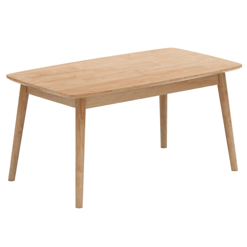 Rubberwood Solid Wood Dining Table Simplicity Style Dinette Table for Indoor
