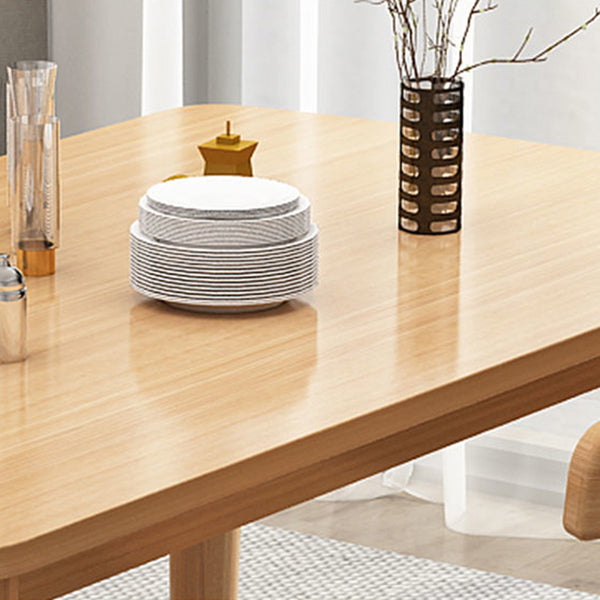 Rubberwood Solid Wood Dining Table Simplicity Style Dinette Table for Indoor