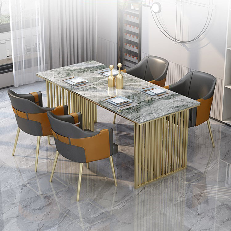 Table rectangulaire de luxe traditionnelle métal