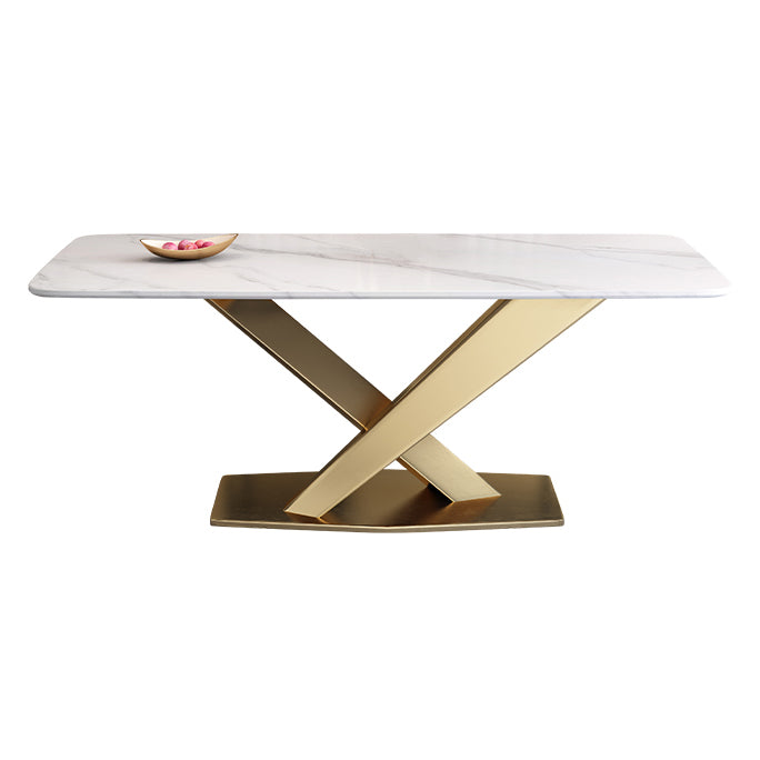 Minimalistische gesinterde stenen top standaard eettafel rechthoekige eettafel voor keuken