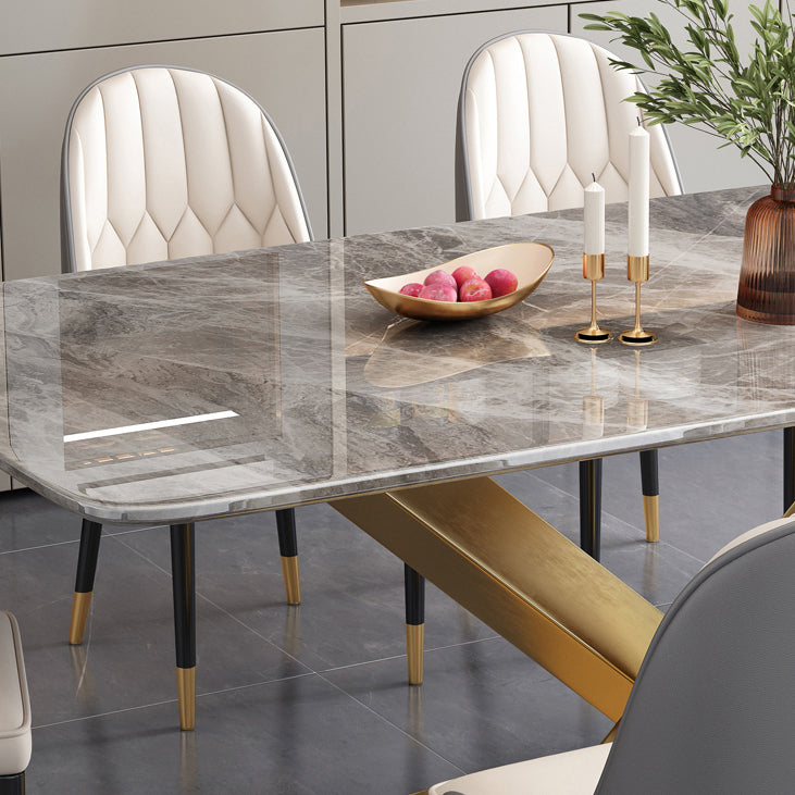 Minimalistische gesinterde stenen top standaard eettafel rechthoekige eettafel voor keuken