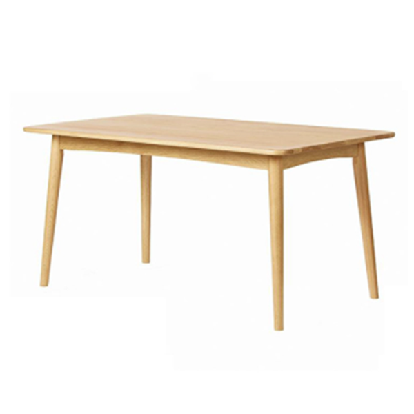 Rechteck Esstisch zeitgenössischer Stil Massivholz Tisch mit 4 Beinen