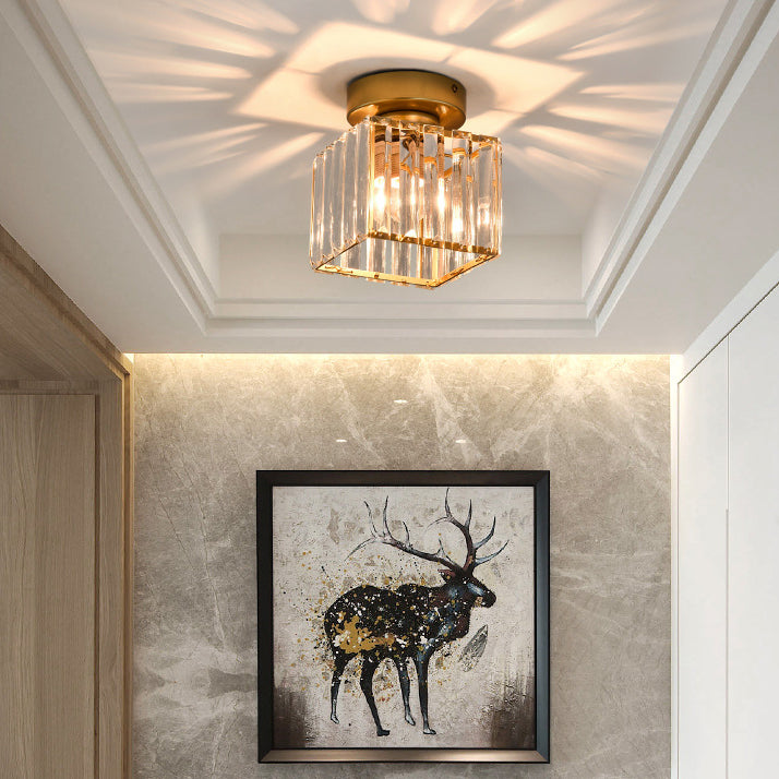 Moderne stijl geometrische halfverzonken verlichtingsarmaturen Kristal 1 lichtverlichtingsarmatuur