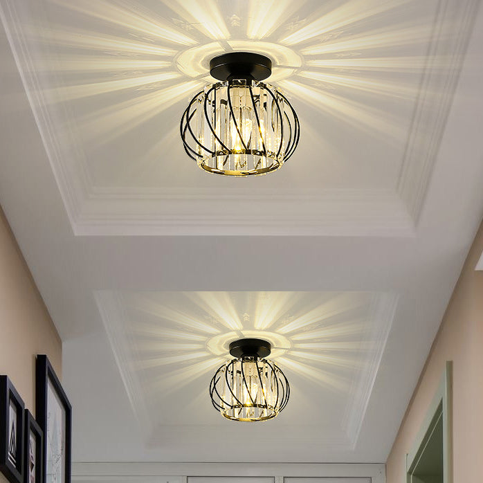 Moderne stijl geometrische halfverzonken verlichtingsarmaturen Kristal 1 lichtverlichtingsarmatuur