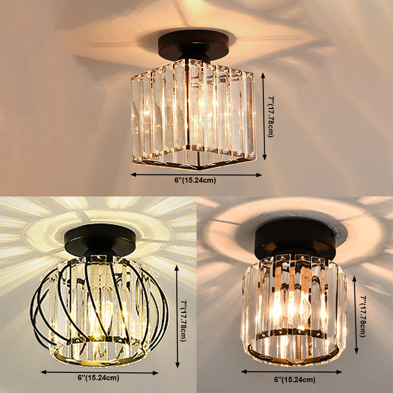 Moderne stijl geometrische halfverzonken verlichtingsarmaturen Kristal 1 lichtverlichtingsarmatuur