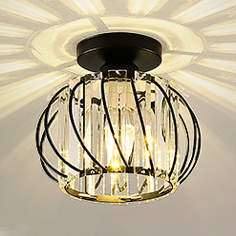 Moderne stijl geometrische halfverzonken verlichtingsarmaturen Kristal 1 lichtverlichtingsarmatuur