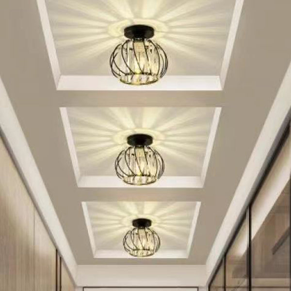Luz de techo llevada cristalina del soporte rasante de la linterna del estilo moderno con el diámetro del agujero 2-3.5"
