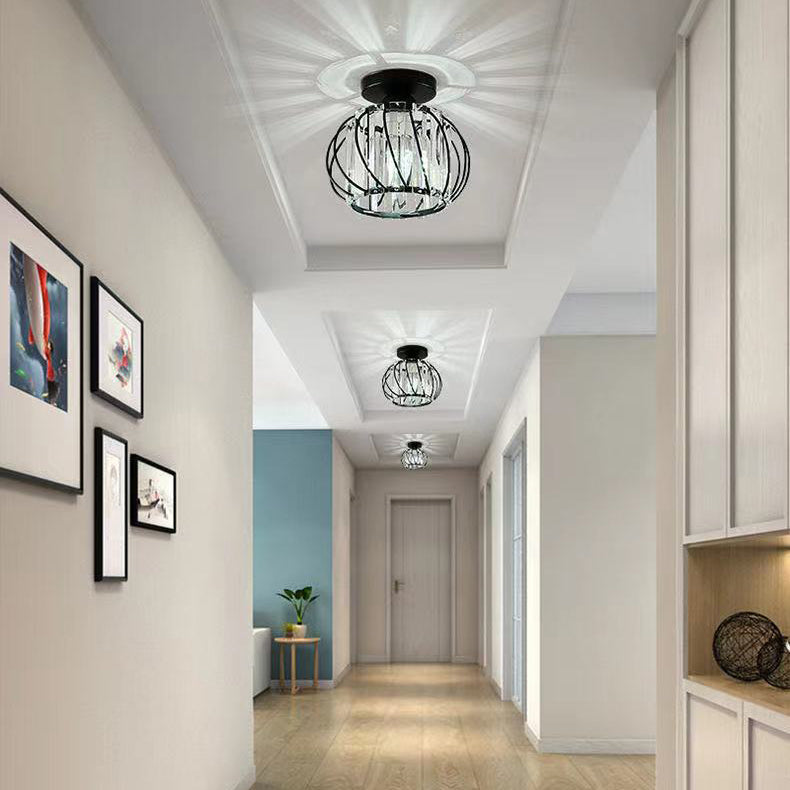 Luz de techo llevada cristalina del soporte rasante de la linterna del estilo moderno con el diámetro del agujero 2-3.5"