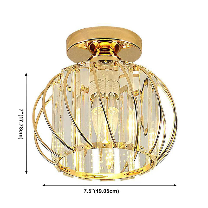Luz de techo llevada cristalina del soporte rasante de la linterna del estilo moderno con el diámetro del agujero 2-3.5"
