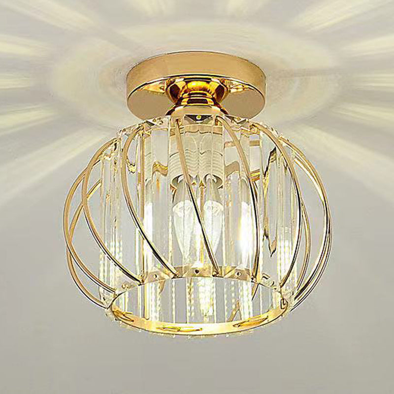 Luz de techo llevada cristalina del soporte rasante de la linterna del estilo moderno con el diámetro del agujero 2-3.5"