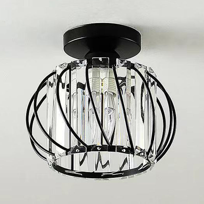 Luz de techo llevada cristalina del soporte rasante de la linterna del estilo moderno con el diámetro del agujero 2-3.5"