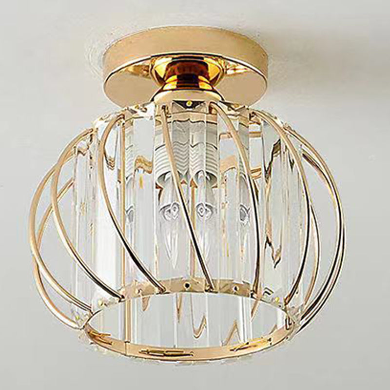 Luz de techo llevada cristalina del soporte rasante de la linterna del estilo moderno con el diámetro del agujero 2-3.5"