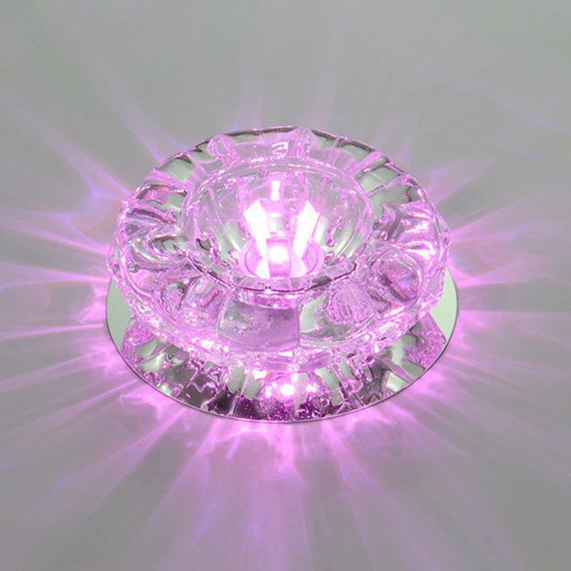 Luminaire de plafond géométrique à montage encastré contemporain avec trou de 2 à 3,5 po de diamètre