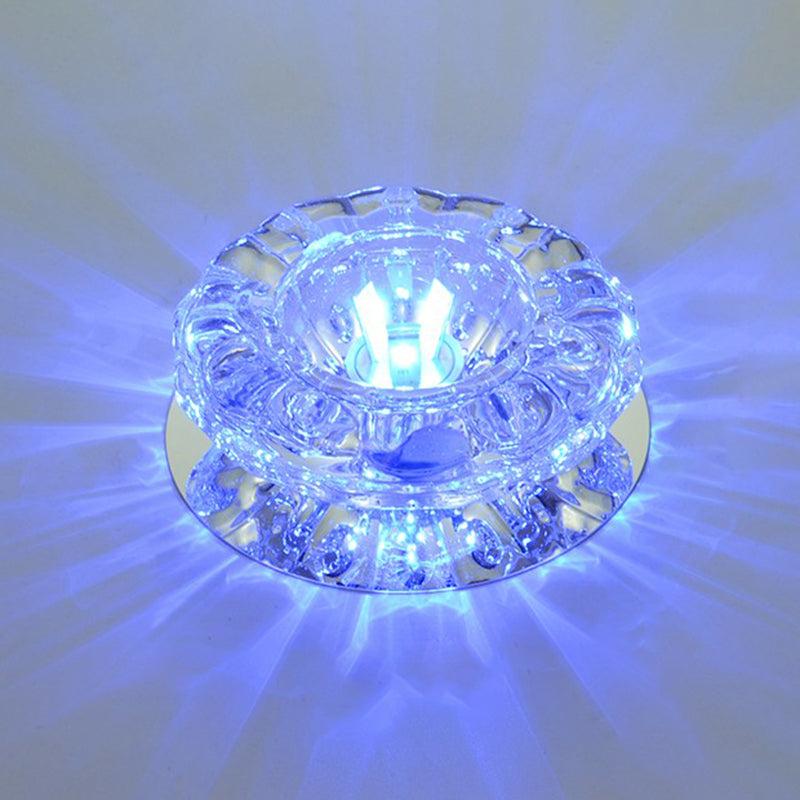 Luminaire de plafond géométrique à montage encastré contemporain avec trou de 2 à 3,5 po de diamètre
