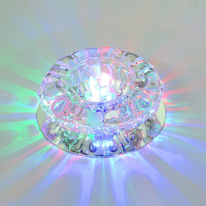 Luminaire de plafond géométrique à montage encastré contemporain avec trou de 2 à 3,5 po de diamètre