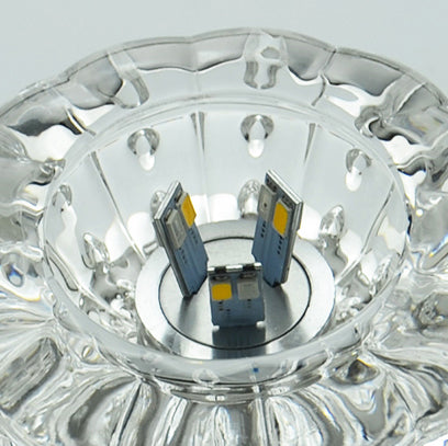 Luminaire de plafond géométrique à montage encastré contemporain avec trou de 2 à 3,5 po de diamètre